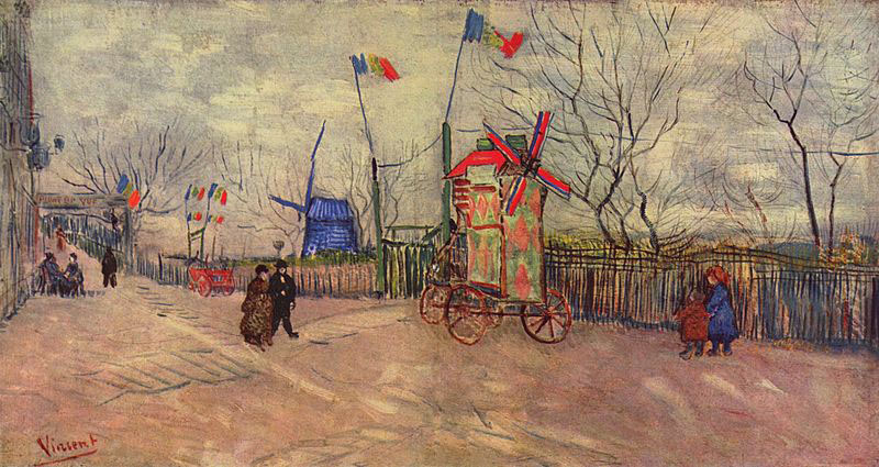 Strabenszene auf dem Montmartre